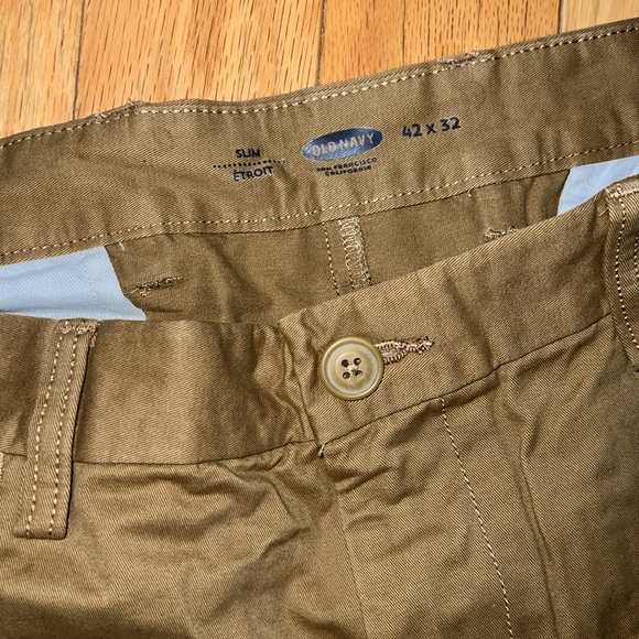 Men's Olive Pants - Picture 2 of 3